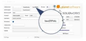 planetERPconnect - Screenshot ViewERPInfo