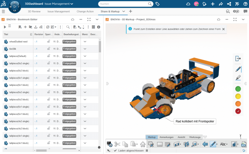 3DEXPERIENCE 3D Markup