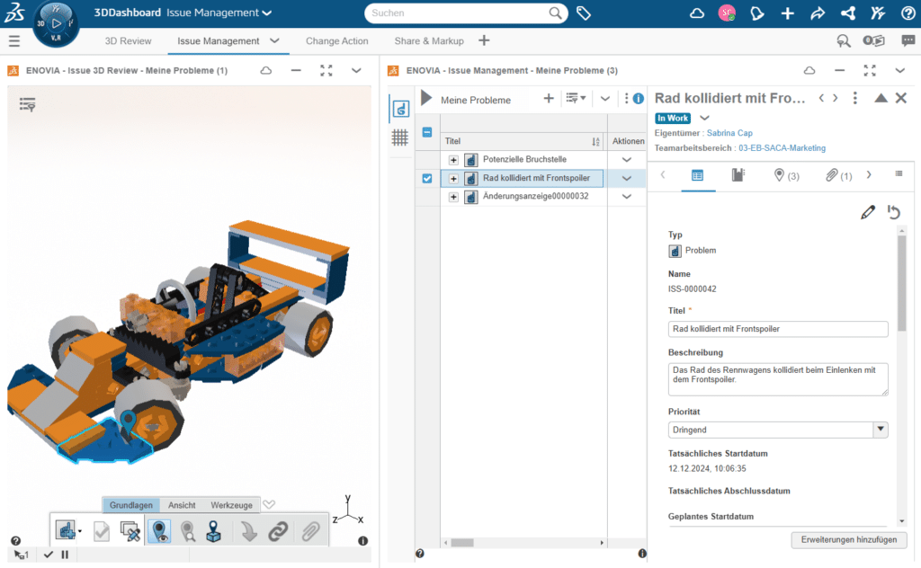 3DEXPERIENCE Issue Management App